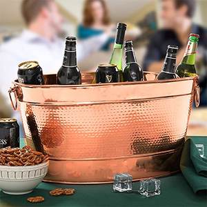 Big <b>Beverage</b> Wine <b>Bucket</b> Wine Cooler <b>Bucket</b> Hot Selling Copper Home Hotel and Bar Essential Product Sturdy Wine <b>Bucket</b> - Product Image 4