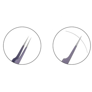 Pinzas para Pestañas con Punta Suave de Acero Inoxidable, Venta al por Mayor para Extensiones de Pestañas, Herramienta Profesional para Extensión de Pestañas 687 - Product Image 5