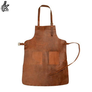 2026 Unisex High Quality Sleeveless Leather <b>Apron</b> Custom Logo Reusable <b>Kitchen</b> Accessory PVC Fabric Food Commercial Use - Product Image 5