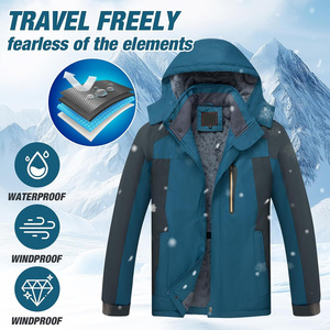 Chaqueta de esquí de invierno OEM de ajuste personalizado con diseño impermeable a prueba de viento tela transpirable y marca de etiqueta privada - Product Image 5