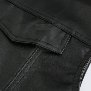 Chaleco de cuero genuino de invierno informal para hombres adultos más vendidos, ropa de abrigo transpirable de alta calidad - Product Image 5