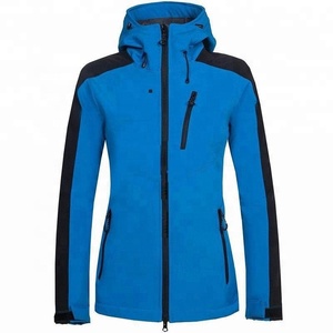Alta calidad mujeres Slim Fitness deporte al aire libre suave Shell chaqueta señoras contraste senderismo desgaste ropa al aire libre - Product Image 6