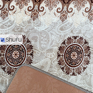 Tapis en mousse moderne et élégant à haute densité Tapis en caoutchouc naturel antidérapant en relief anti-allergique durable pour bureau à domicile doux - Product Image 1