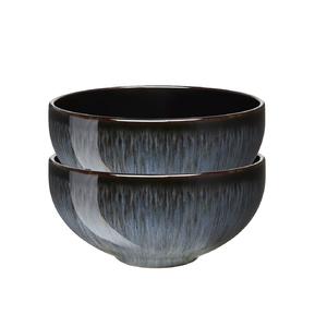 These are beautifully crafted <b>ceramic</b> <b>bowls</b> featuring a glossy olive-green glaze with an elegant embossed geometric pattern. - Product Image 3