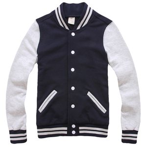 Bomber de printemps pour hommes et femmes, veste de Baseball vierge, personnalisée, grande taille, uniforme, vestes unisexes - Product Image 5