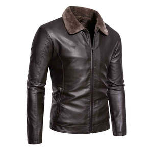 Manteau en peau de mouton, confort et style assurés, option de logo personnalisé, pour la mode masculine d'hiver, tenues superposées et usage quotidien - Product Image 4
