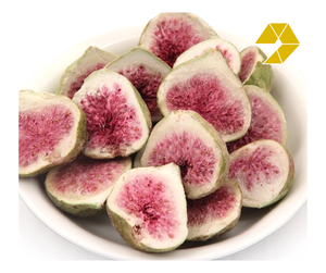 Figues séchées lyophilisées entières, croquantes, biologiques, prix de gros, pour ingrédients alimentaires, OEM Vietnam, sac zip, processus de lyophilisation, figues séchées croquantes - Product Image 1
