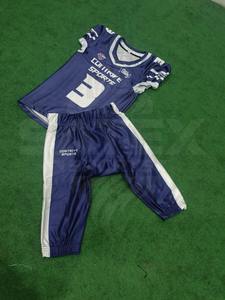 Maillots de football courts personnalisés respirants avec logo par sublimation, design imprimé, uniformes de football américain, 100% polyester, haute qualité - Product Image 4