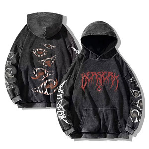 2024 Fabricante de Pakistán Último precio Hombres y mujeres Sudadera con capucha de araña de alta calidad de moda Serigrafía Sudadera con capucha de araña - Product Image 3