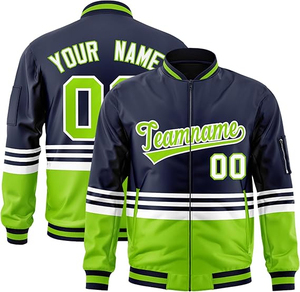 Gran oferta, parches bordados de chenilla, lana, manga de cuero genuino, Letterman Baseball College Varsity, chaquetas personalizadas - Product Image 3