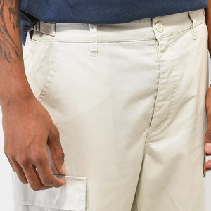 2024 vente en gros de haute qualité léger 100% coton pantalons cargo pour hommes coupe régulière impression de logo personnalisé foncé pour les Sports de plein air - Product Image 5