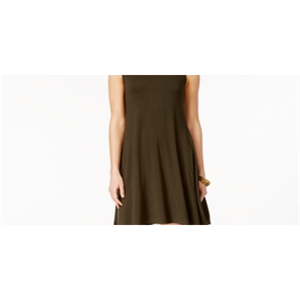 Abito svasato senza maniche da donna Style Co, verde, taglia L, per feste estive, con motivo floreale naturale, lunghezza maxi, lavabile - Product Image 2