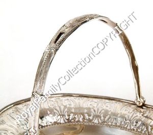 Panier classique argenté de haute qualité avec poignée pour cadeaux de mariage décor à la maison Tables Restaurants famille royale approuvé - Product Image 3