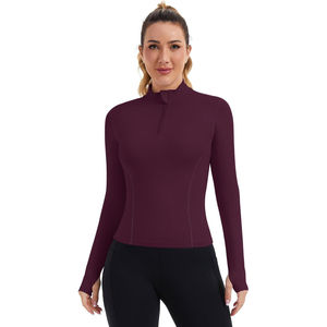 Camiseta Deportiva de Manga Larga con Cierre de Cremallera, Secado Rápido, para Golf, Ajuste Atlético, Estampado, Poliéster/Nailon, Pantalones Jodhpur 2026 - Product Image 1