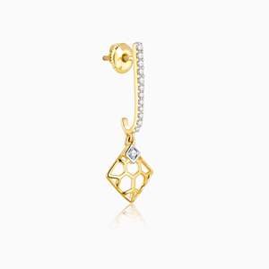 Boucles d'oreilles or diamant Radiance Accessoire style Regal - Product Image 3