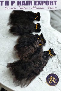 TRP Hair Export - Paquetes de Cabello Humano Remy 100% Virgen con Cierre, Doble Trama a Máquina, Envío Rápido, Liso Kinky Indio - Product Image 4