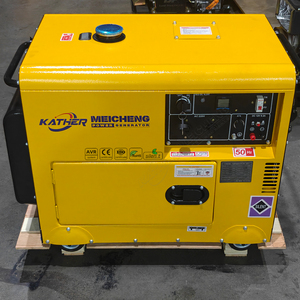 Generadores diésel silenciosos KATHER <span class=keywords><strong>de</strong></span> 10KW 10KVA, generador <span class=keywords><strong>de</strong></span> reserva diésel <span class=keywords><strong>de</strong></span> 8KW 5KW para exteriores con panel digital. - Product Image 1