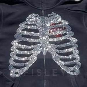 Sudaderas con Cremallera para Hombre, Invierno 2025, 100% Algodón, Estilo Urbano, Color Sólido, Transpirables, de Secado Rápido, Diseño Personalizable con Pedrería - Product Image 5