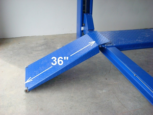 Elevador Hidráulico de Dos Postes Hollsteein con Estructura de Acero Azul para Garaje - Product Image 5