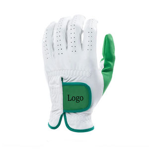 Los guantes de golf de cuero Cabretta para mano izquierda Premium más vendidos con logotipo personalizado de piel de oveja de calidad elegante Aplicabilidad deportiva - Product Image 1