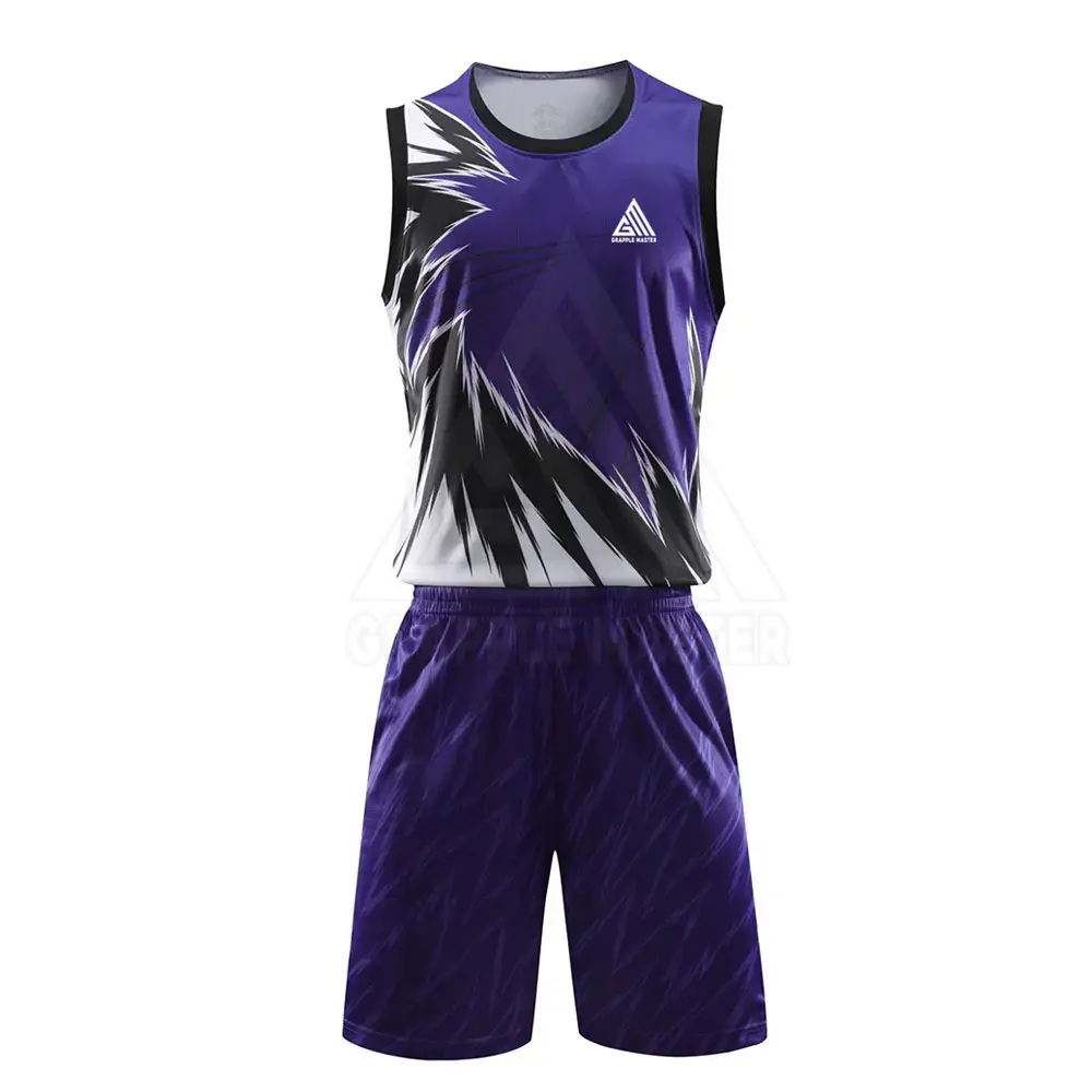 Youth Basketball Uniform Sets Shirts and Shorts Team Name Customized Men Basketball Uniform