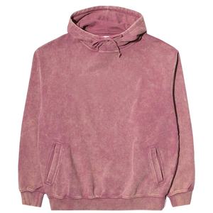 Conjunto de pantalones de chándal con capucha de algodón 100% al por mayor, logotipo personalizado con cremallera, lavado de piedra de gran tamaño, lavado con ácido, lavado al sol, bordado - Product Image 1