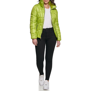2025, venta directa de fábrica al por mayor, chaqueta acolchada para mujer, diseño de invierno reflectante impermeable, lona de piel de oveja, ropa de invierno cálida - Product Image 4