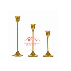 Lot de 3 bougeoirs en métal faits main ta prix de gros e bougeoir décoratif en métal - Product Image 1