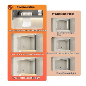 Nhà Máy Giá led phòng tắm gương fogless Backlit trang trí nội thất treo tường thắp sáng gương tường treo hình chữ nhật - Product Image 4