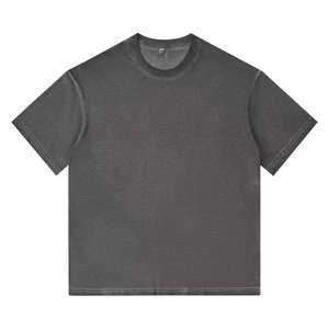 เสื้อยืดผ้าฝ้ายลายกรดเสื้อยืดวินเทจสำหรับผู้ชายเสื้อโอเวอร์ไซส์ลายกราฟิกสไตล์วินเทจ - Product Image 4