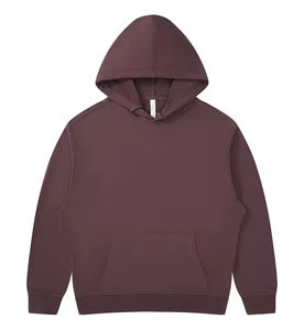 Sweat à capuche personnalisé en coton épais de 430 grammes, coupe classique, épaules tombantes, poche, teinture unie, automne, fabriqué sur mesure - Product Image 3