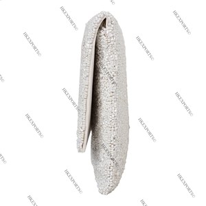 Beaded Unicorn Clutch Women's Cartoon Animal <b>Handbag</b> Flap Closure Party Wedding Accessory - Product Image 3