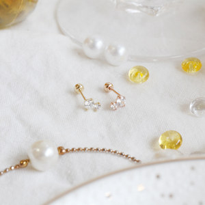 Orecchini da donna alla moda a forma di cerchio a goccia in zirconio cubico in oro 14k-gioielli all'ingrosso di base Piercing gioielli grandi - Product Image 5