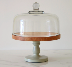 Base para Pastel de Madera Ecológica Hecha a Mano con Cúpula de Vidrio, Apta para Lavavajillas, Herramientas Decorativas para Pasteles Personalizadas para Exportadores Mayoristas - Product Image 6