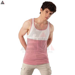 Camiseta Deportiva de Tirantes para Hombre, Estilo Nuevo, Tejido de Algodón y Fibra de Bambú, Secado Rápido, Informal, para Gimnasio, Venta al por Mayor, Transpirable, para Entrenamiento Atlético - Product Image 6