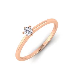 แหวนเพชรรูปกรงเล็บหกแฉกทำจากเงิน925ตามสั่งเครื่องประดับอินเทรนด์คลาสสิกยอดนิยมชุบทองสำหรับเป็นของขวัญ - Product Image 5