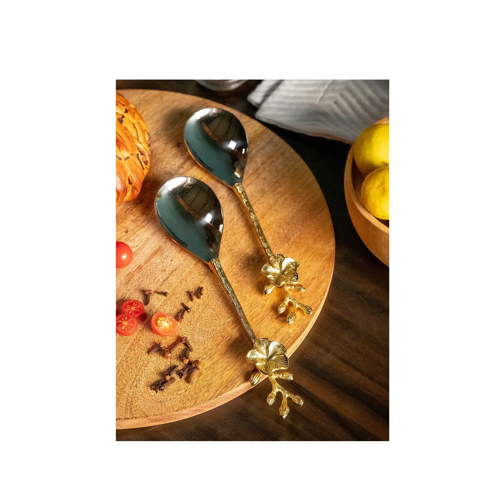 طقم حديث من النحاس الأصفر من 2 أواني طعام من النحاس عالي الجودة وحجم مخصص رخيص الثمن مصنوع يدويًا