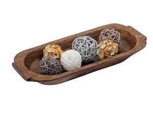 Bol à pâte en bois de la meilleure qualité Bol à fruits au design luxueux Bol de vaisselle écologique Fabriqué en Inde - Product Image 1