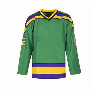 Maillots de hockey sur glace personnalisés avec logo d'équipe imprimé par transfert thermique, haute qualité, 100% polyester, écologiques, séchage rapide, unisexe - Product Image 5