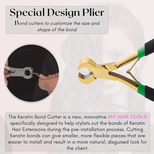 New Arrival Special Design Comfortable Handle, Keratin Fusion Extension Bonds <b>Cutter</b> Plier, Hair Extension Tool, Sharp Edges - Product Image 5