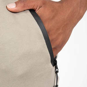 Pantalones deportivos informales para hombre hechos a medida, de secado rápido, transpirables, ligeros, cintura elástica, bolsillo con cremallera para Fitness - Product Image 4