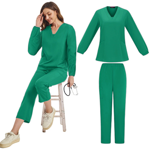 Uniformes chirurgicaux Femme Soins Infirmiers Enfermeria Ensembles Top Pantalon Articles Uniforme Médical Gommage Clinique Salon De Beauté Spa hôpital Costumes - Product Image 1
