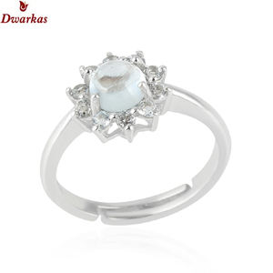 Bague ajustable en argent sterling 925 avec pierre de lune arc-en-ciel, design attrayant, pierre précieuse de haute qualité, pour les fêtes de mode - Product Image 1