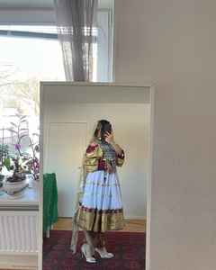 Pretty Banjara Tribal étnico Vintage afgano/Pakistán Kutchi fiesta tradicional vestido afgano para mujeres - Product Image 5