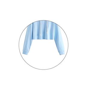 Sweat à capuche en coton pour femmes avec logo personnalisé broderie OEM taille XS motif imprimé le plus vendu option grande taille - Product Image 6