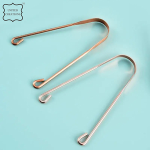 Nettoyage de la bouche en métal Brosse de nettoyage de la langue buccale Outils de soins d'hygiène buccale Grattoir à langue en cuivre en acier inoxydable pour adulte - Product Image 4