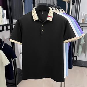 Mode hommes Polo été décontracté à manches courtes boutons hauts nouveau Style de sport de rue vêtements surdimensionnés pull vêtements de Golf - Product Image 2