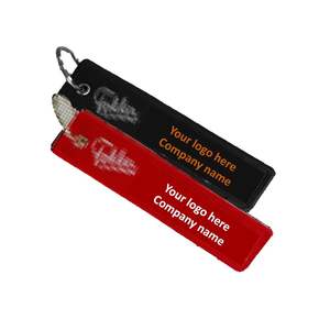 พวงกุญแจปักลายด้วยผ้า + ด้ายความร้อนตัด/พลาสติกขอบเมอร์แถว/เหล็กบน/กาวสำรอง-ผลิตภัณฑ์สำนักงานส่งเสริมการขาย - Product Image 2