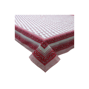 Fabricant indien nappe ronde Banquet main bloc imprimé artisanat intemporel pur coton nappes vente - Product Image 5