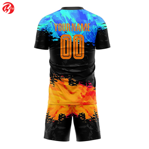Ensemble de vêtements de sport d'entraînement de football à impression par sublimation complète Chemises et hauts à coupe automatisée pour adultes Maillot de football - Product Image 3